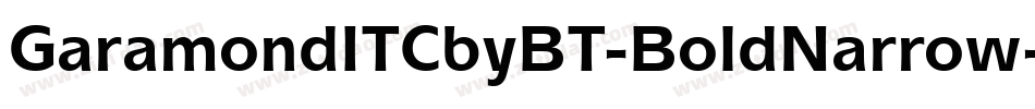 GaramondITCbyBT-BoldNarrow字体转换