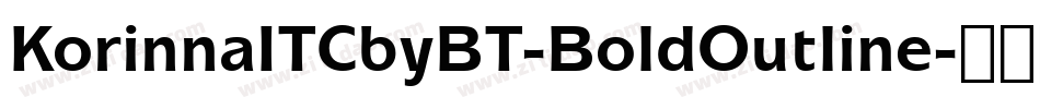 KorinnaITCbyBT-BoldOutline字体转换