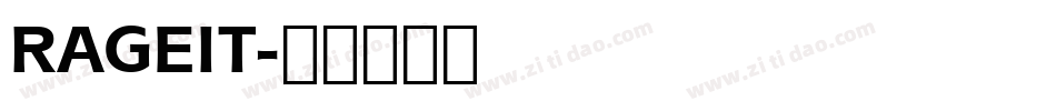 RAGEIT字体转换