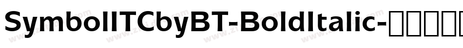SymbolITCbyBT-BoldItalic字体转换