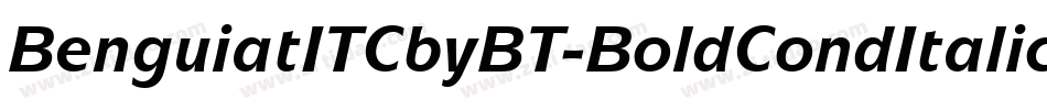 BenguiatITCbyBT-BoldCondItalic字体转换