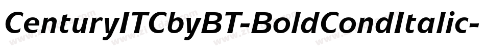 CenturyITCbyBT-BoldCondItalic字体转换