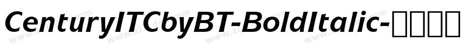 CenturyITCbyBT-BoldItalic字体转换