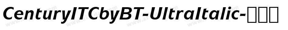 CenturyITCbyBT-UltraItalic字体转换