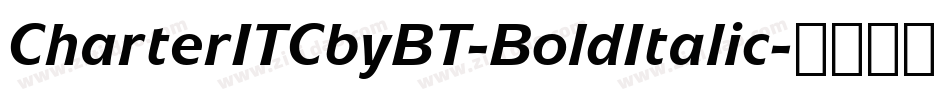 CharterITCbyBT-BoldItalic字体转换