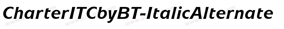 CharterITCbyBT-ItalicAlternate字体转换