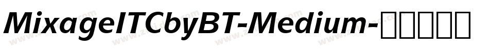 MixageITCbyBT-Medium字体转换