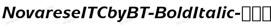 NovareseITCbyBT-BoldItalic字体转换