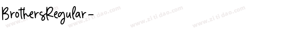 BrothersRegular字体转换