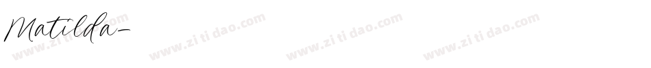 Matilda字体转换