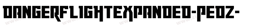 DangerFlightExpanded-PedZ字体转换