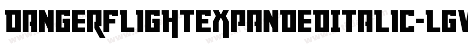 DangerFlightExpandedItalic-LgvE字体转换