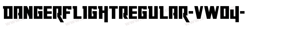 DangerFlightRegular-vWO4字体转换