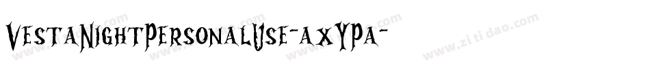 VestaNightPersonalUse-axYPa字体转换