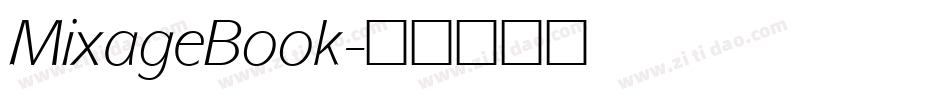 MixageBook字体转换