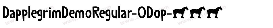 DapplegrimDemoRegular-ODop字体转换