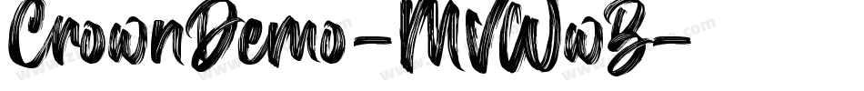 CrownDemo-MVWwB字体转换