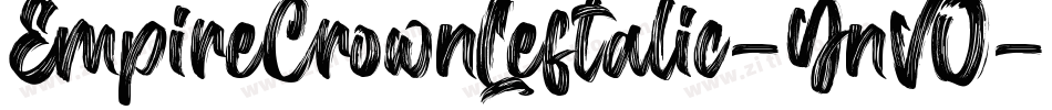 EmpireCrownLeftalic-YnVO字体转换