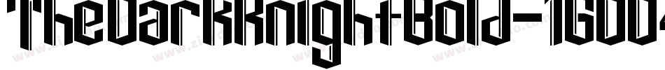 TheDarkKnightBold-1GDD4字体转换