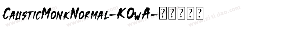 CausticMonkNormal-KOwA字体转换