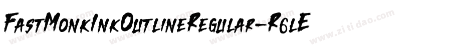 FastMonkInkOutlineRegular-R6lE字体转换