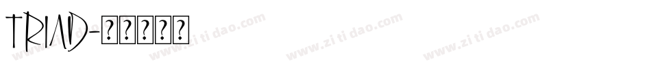 Triad字体转换