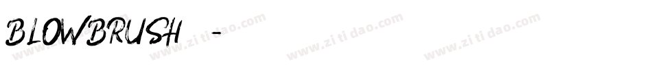 BlowBrush手机版字体转换
