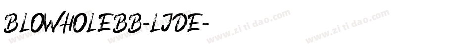 Blowholebb-ljde字体转换