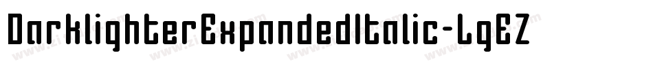 DarklighterExpandedItalic-LgEZ字体转换