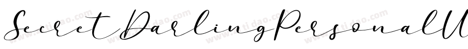 SecretDarlingPersonalUse-9YoGB字体转换