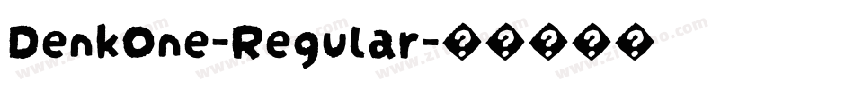 DenkOne-Regular字体转换