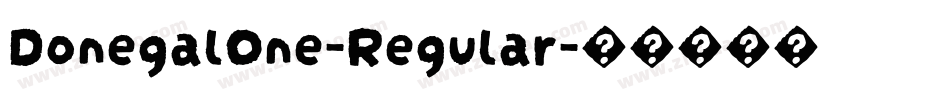DonegalOne-Regular字体转换