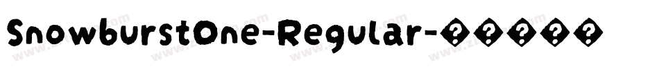 SnowburstOne-Regular字体转换