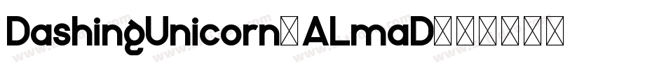 DashingUnicorn-ALmaD字体转换