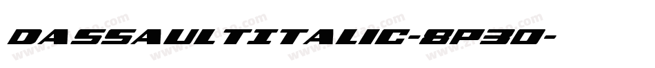 DassaultItalic-8P30字体转换