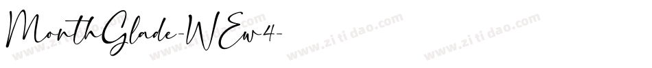 MonthGlade-WEw4字体转换