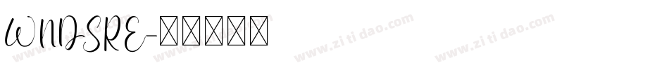 WNDSRE字体转换