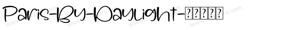 Paris-By-Daylight字体转换