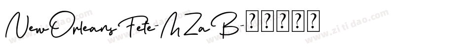 NewOrleansFete-MZaB字体转换