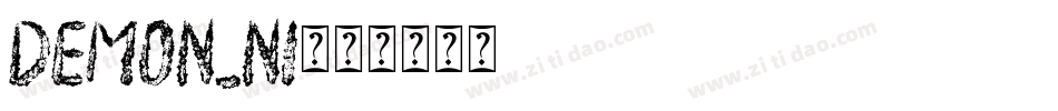 DEMON_NI字体转换