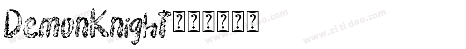DemonKnight字体转换