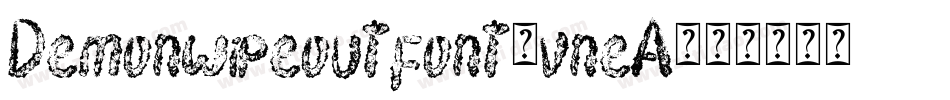 Demonwipeoutfont-vneA字体转换