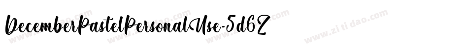 DecemberPastelPersonalUse-5d6Z字体转换