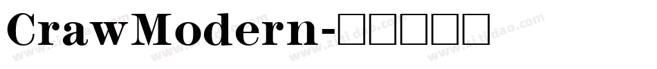 CrawModern字体转换