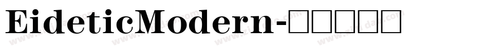 EideticModern字体转换