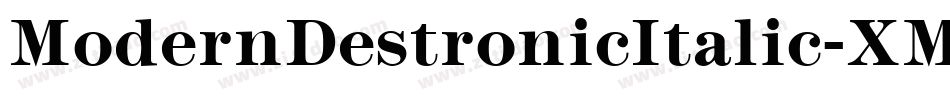 ModernDestronicItalic-XMjj字体转换