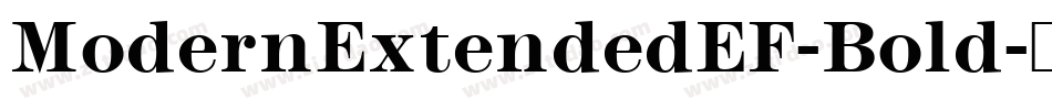 ModernExtendedEF-Bold字体转换