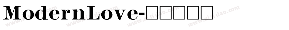 ModernLove字体转换