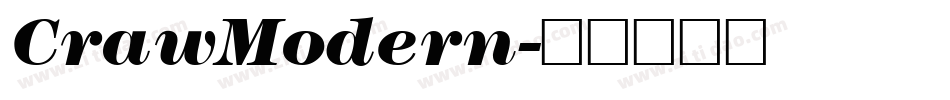 CrawModern字体转换