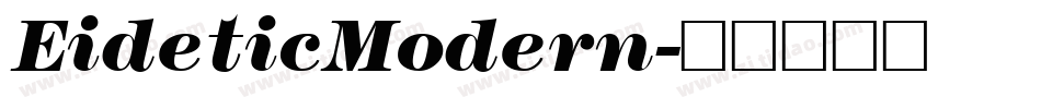 EideticModern字体转换